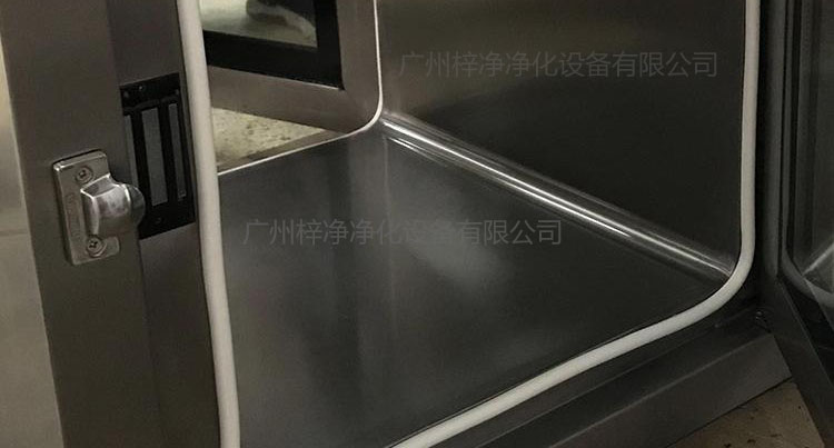 內嵌式傳遞窗工作區采用圓弧設計 PCR實驗室傳遞窗選型參考