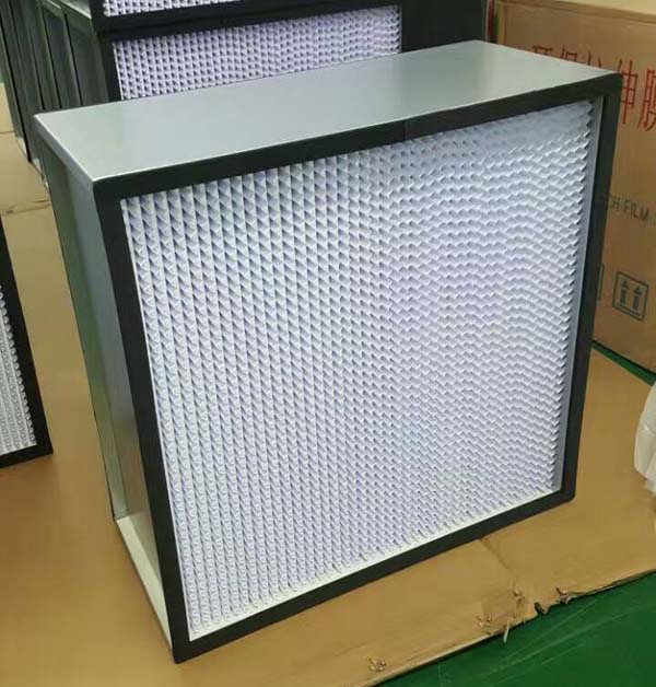外翻邊HS鍍鋅框有隔板高效過濾器 HS鍍鋅框有隔板高效過濾器